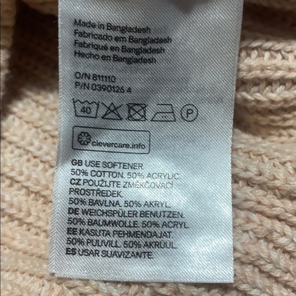 COPY - ‼️ Gorgeous Pale Pink Knit Zip Back - Picture 3 of 4